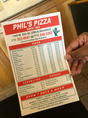 Menu Phil's Pizza - 2