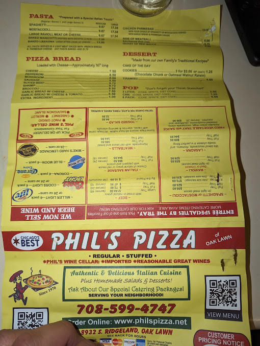 Menu Phil's Pizza - 6