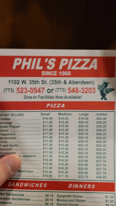 Menu Phil's Pizza - 8