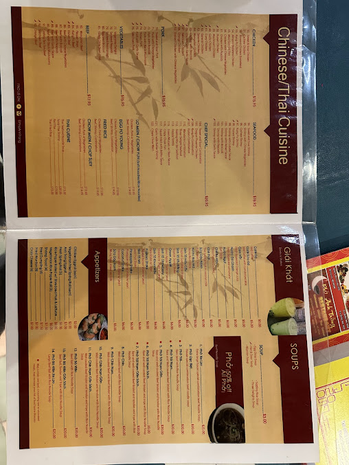Menu Pho Anh Trang Restaurant - 6