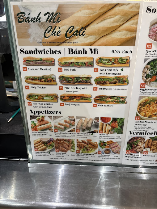 Menu Pho Banh Mi Che Cali - 4
