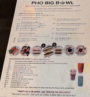 Menu Pho Big Bowl Carrollton - 5