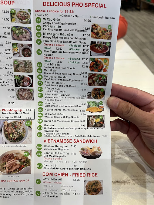 Menu Pho Delicious Vietnamese Restaurant Chicago Il - 3