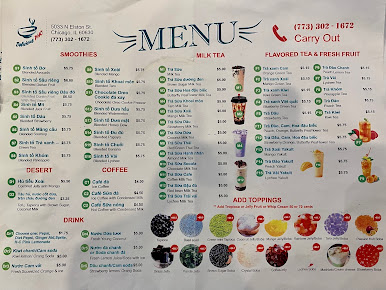 Menu Pho Delicious Vietnamese Restaurant Chicago Il - 8