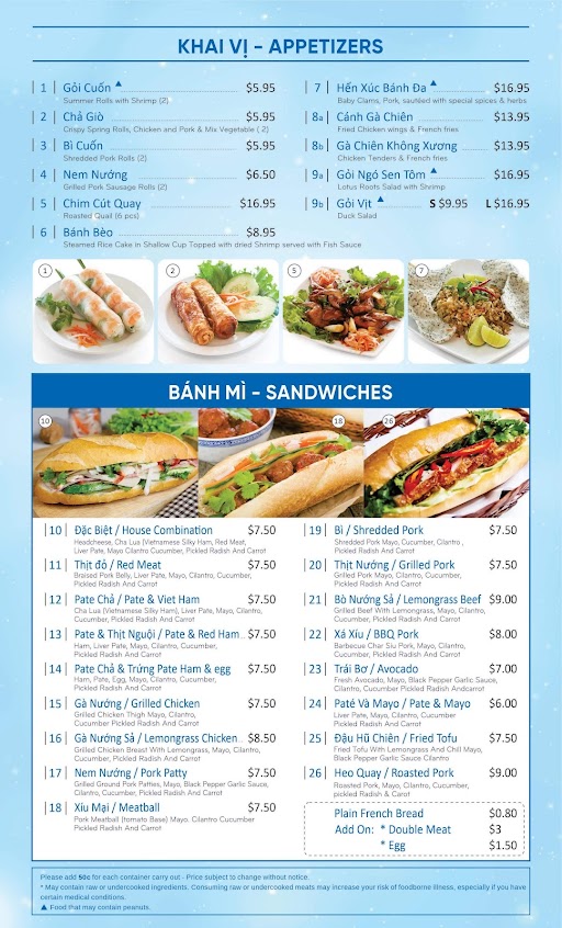 Menu Pho Duong Banh Mi More - 0