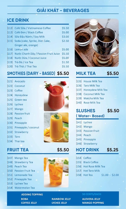 Menu Pho Duong Banh Mi More - 3