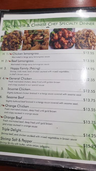 Menu Pho Garden Vietnamese Chinese Cuisine - 5