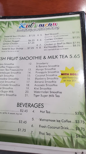 Menu Pho Garden Vietnamese Chinese Cuisine - 8
