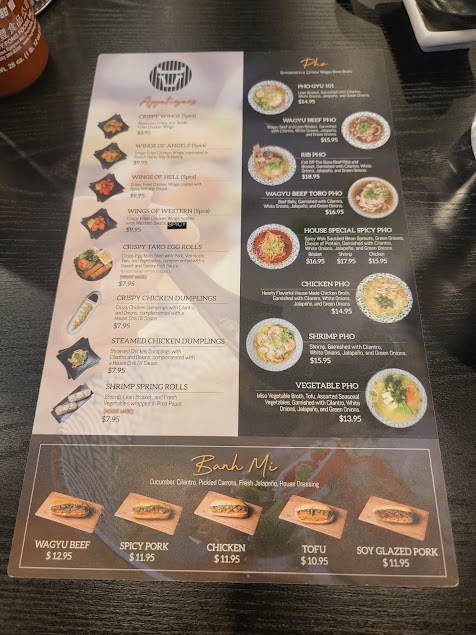 Menu Pho Gyu Vietnamese Noodle House - 1