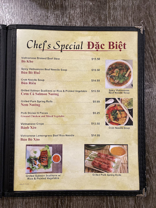 Menu Pho Mai Cali Grill - 4
