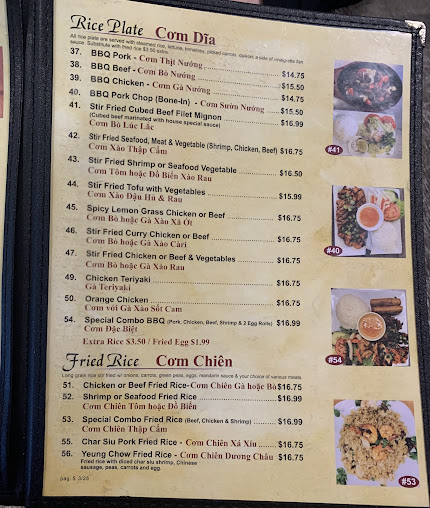 Menu Pho Mai Cali Grill - 7