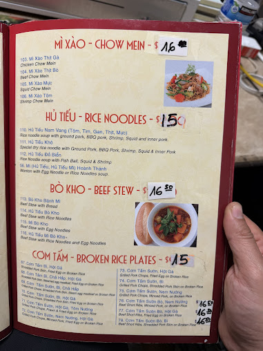 Menu Pho My Chau Restaurant - 5