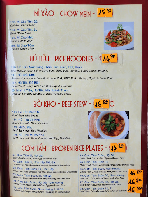 Menu Pho My Chau Restaurant - 8