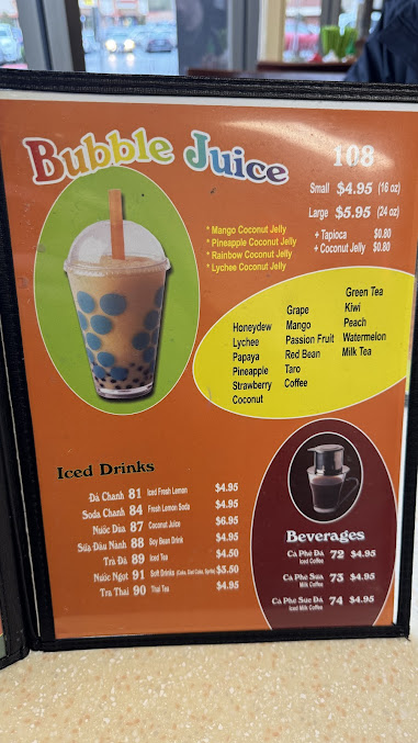 Menu Pho Tai Bellevue Vietnamese Restaurant - 1