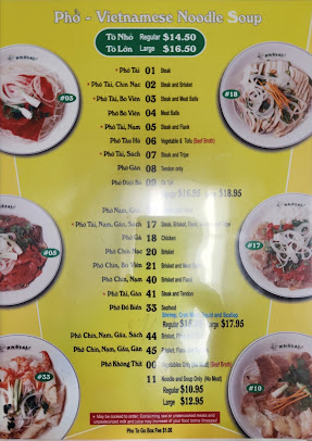 Menu Pho Tai Bellevue Vietnamese Restaurant - 3
