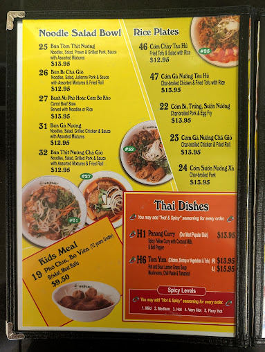 Menu Pho Tai Bellevue Vietnamese Restaurant - 7