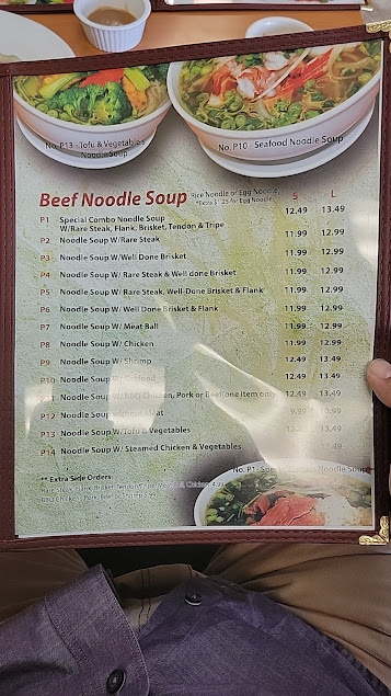 Menu Pho Tay Bac Restaurant - 3