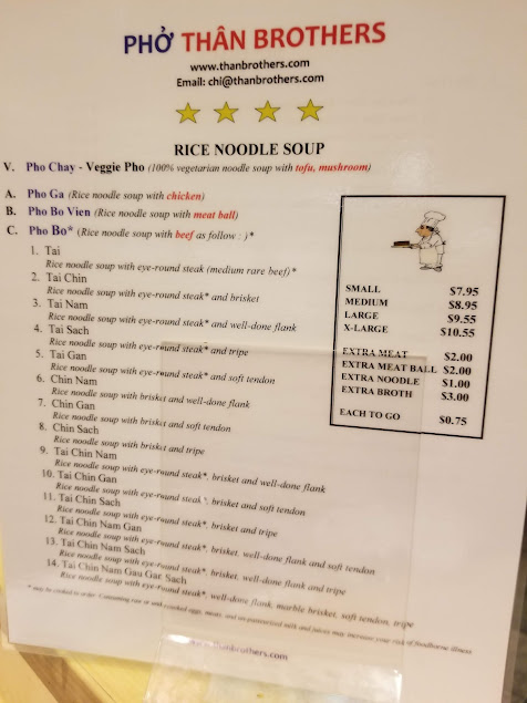 Menu Pho Than Brothers Seattle - 2