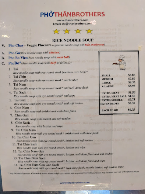 Menu Pho Than Brothers Seattle - 3