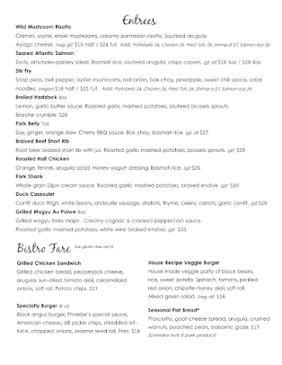 Menu Phoebe's Restaurant & Coffee Lounge - 7
