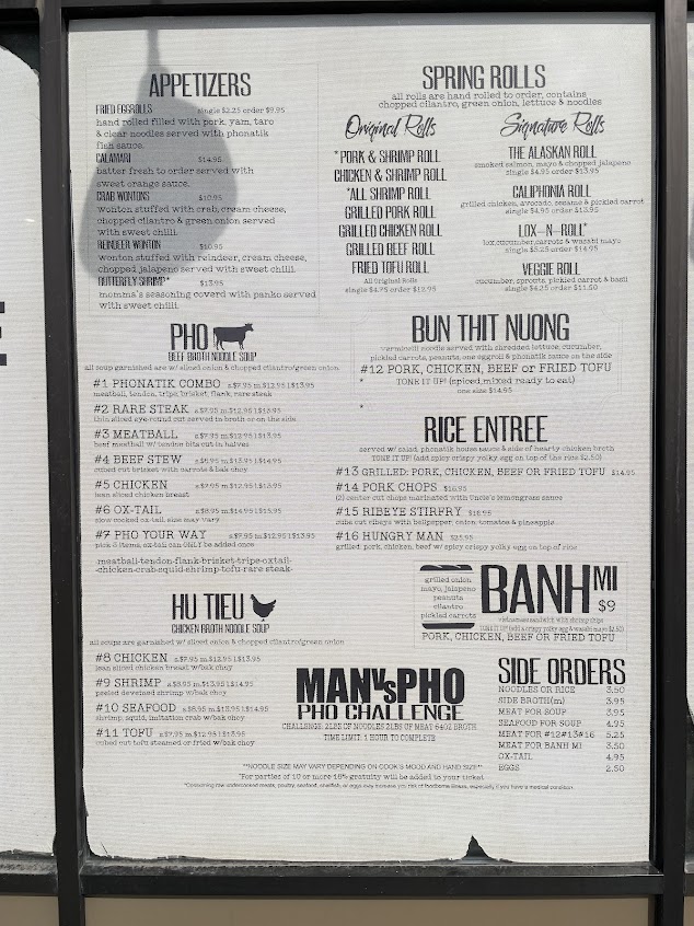Menu Phonatik Vietnamese Cuisine Lounge - 2