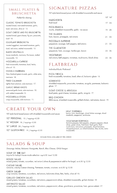 Menu Piccola Italia - 1