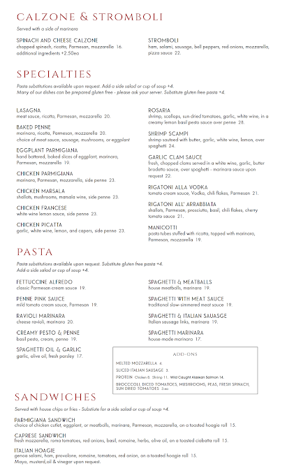 Menu Piccola Italia - 2