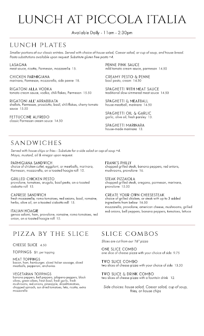Menu Piccola Italia - 3