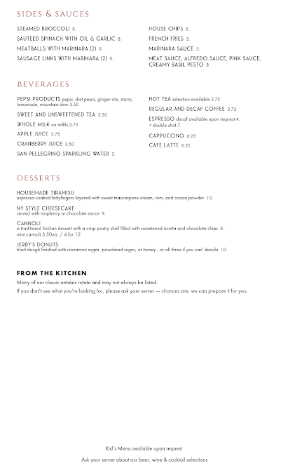 Menu Piccola Italia - 4