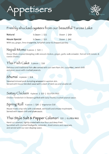 Menu Pickled Octopus Seafood & Thai Cafe - 2