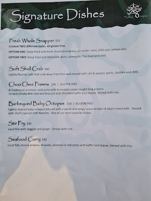 Menu Pickled Octopus Seafood & Thai Cafe - 8
