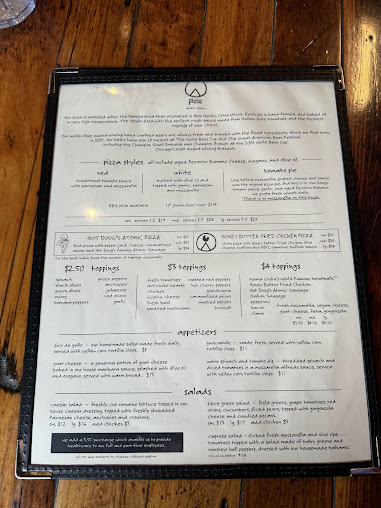 Menu Piece Pizzeria And Brewery - 5