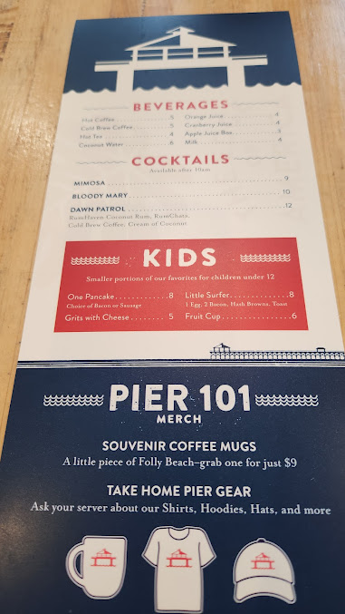 Menu Pier 101 Restaurant Bar - 3