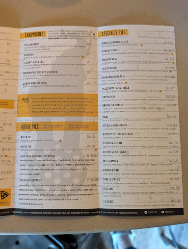 Menu Pies Pints Lexington Ky - 1