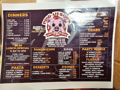 Menu Pigg Ah Boos Southern Flavas And Bbq - 0
