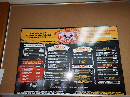 Menu Pigg Ah Boos Southern Flavas And Bbq - 5