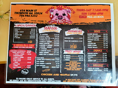 Menu Pigg Ah Boos Southern Flavas And Bbq - 8