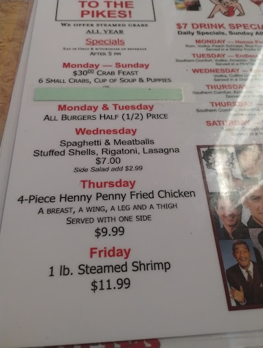Menu Pikes Cinema Bar And Grill - 2