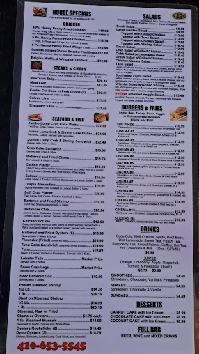 Menu Pikes Cinema Bar And Grill - 3