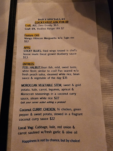 Menu Pineapple Eddie Southern Bistro - 1