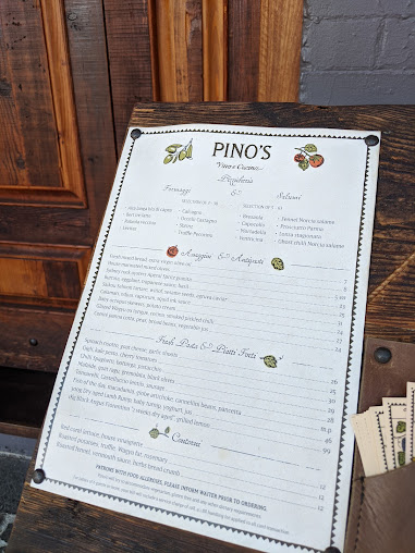 Menu Pino Vino E Cucina - 1