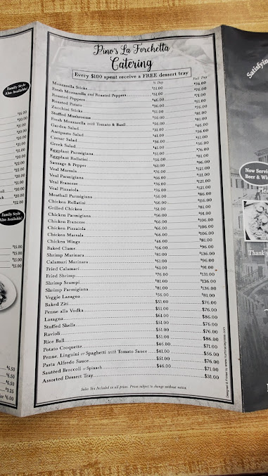 Menu Pino's La Forchetta - 2