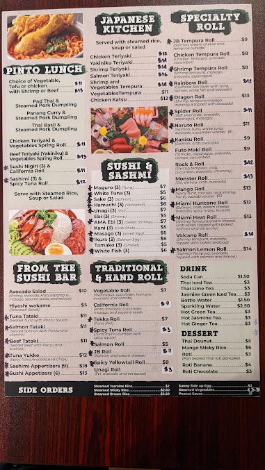 Menu Pinto Sushi Thai Kitchen - 2