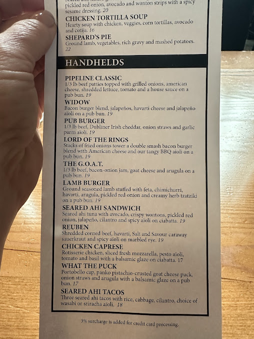 Menu Pipeline Craft Taps Kitchen Redding - 4
