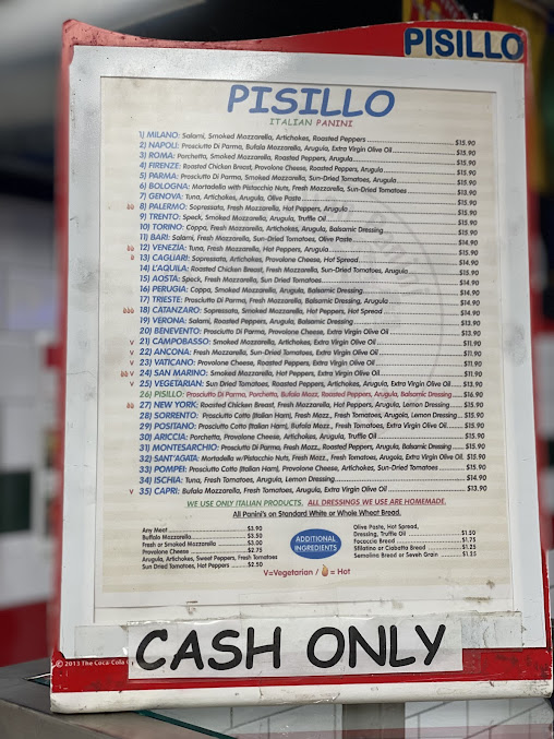 Menu Pisillo Italian Panini Fidi - 9