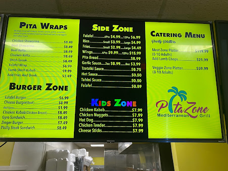 Menu Pita Zone Mediterranean Grill - 4