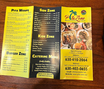 Menu Pita Zone Mediterranean Grill - 5