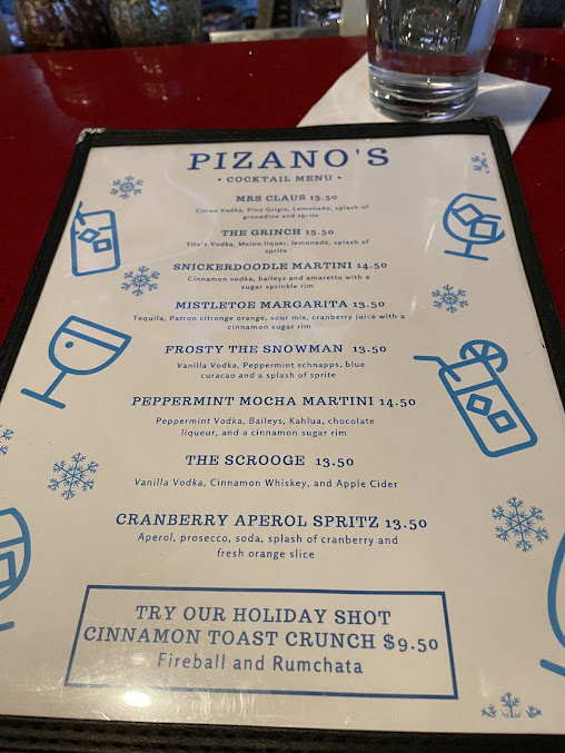 Menu Pizano's Pizza & Pasta - 6
