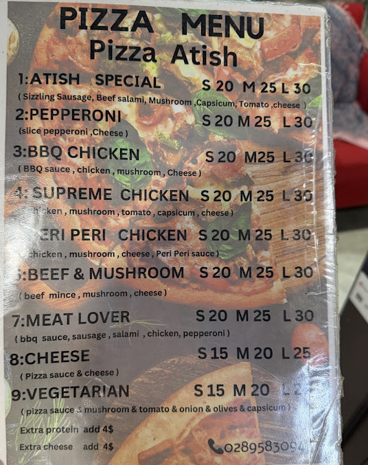 Menu Pizza Atish - 3