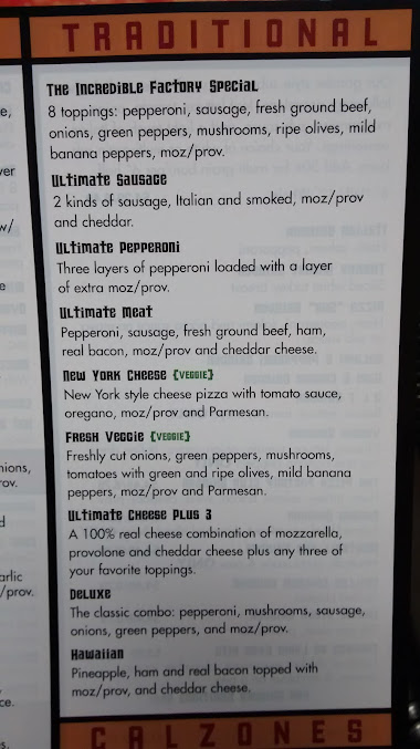 Menu Pizza Factory Daytons Original - 4